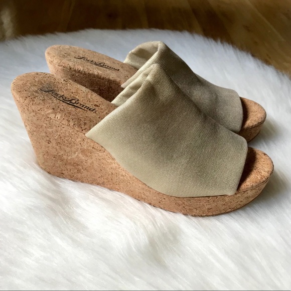 Lucky Brand Shoes - NWOT Lucky Brand Cork Wedge Sandals